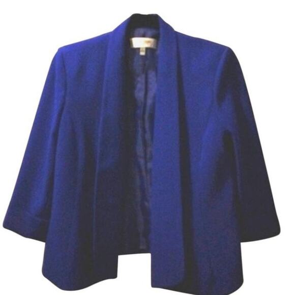 Jones Studio Career Blazer Jacket Sz 6 Petite Blue Office Career Boss Boardroom - Picture 2 of 12